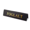 FEKETE MŰBŐR FOGLALT TÁBLA ARANY NYOMATTAL, NAGY