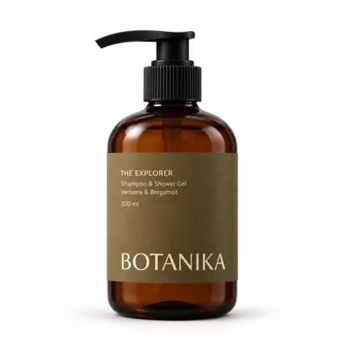 BOTANIKA Explorer šampón a sprchový gél – verbena a bergamot, 320 ml