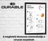Magnetický informačný rámik DURAFRAME so samolepiacou zadnou stranou, A4, červený