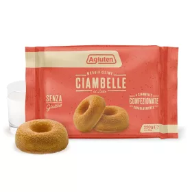 Agluten Ciambelle – mliečne krúžky (bezlepkové), 55 g