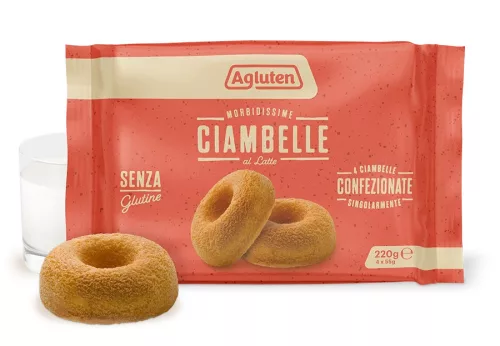 Agluten Ciambelle – mliečne krúžky (bezlepkové), 55 g