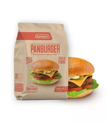 Agluten Panburger – hamburgerové žemle (bezlepkové), 80 g