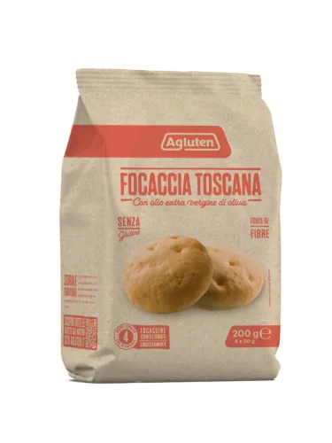 Agluten Focaccia Toscana – toskánska focaccia s olivovým olejom (bezlepkové), 50 g