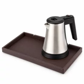   Bentley Etna podnos (klasická hnedá) + Coral rýchlovarná kanvica, 0,5 l (nehrdzavejúca oceľ) – súprava