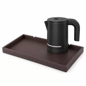   Bentley Etna podnos (klasická hnedá) + Halo rýchlovarná kanvica, 1 l (čierny) – súprava