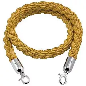Zlaté krútené zahradzovacie lano, 160cm (CSKAK)