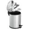 Nerezový pedálový kôš, s tlmičom zatvárania, 20L, lesklý