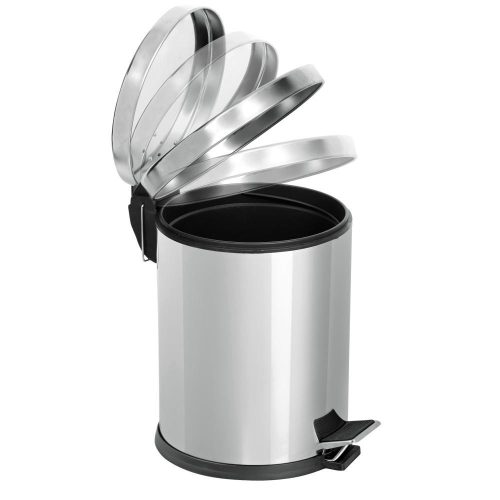 Nerezový pedálový kôš, s tlmičom zatvárania, 20L, lesklý