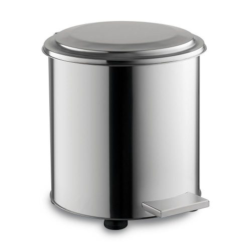 Nerezový priemyselný pedálový kôš, 90 L, lesklý