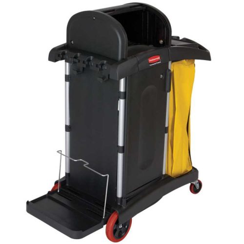 Veľkokapacitný uzamykateľný čistiaci vozík Rubbermaid