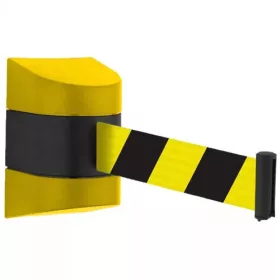   Žltá nástenná kazeta plastová, so žlto-čiernou páskou, 5m, 5m (FTMSF)