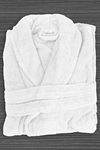 ROBE BIELE FROTÉ M- VEĽKOSŤ