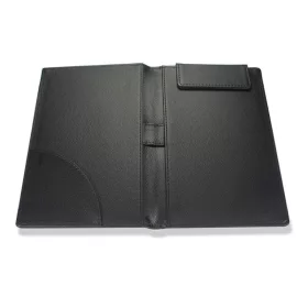 Magnetický obal na účet, čierna koženka