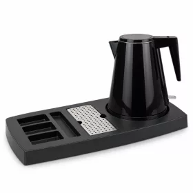   HOBBB Nakskov podnos + Holstebro H1206 Black rýchlovarná kanvica, 1,2 l – súprava