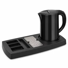   HOBBB Nakskov podnos + Køge H1266 Black rýchlovarná kanvica, 1,2 l – súprava