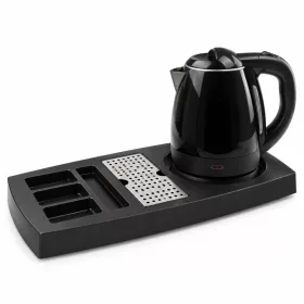   HOBBB Nakskov podnos + Viborg H2002 Black rýchlovarná kanvica, 1,2 l – súprava