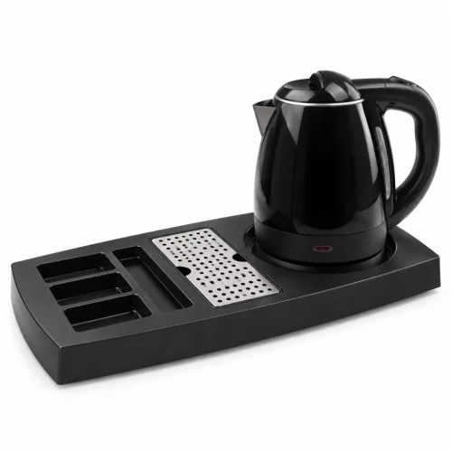 HOBBB Nakskov podnos + Viborg H2002 Black rýchlovarná kanvica, 1,2 l – súprava