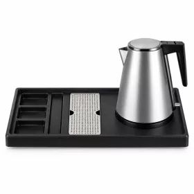   HOBBB Gentofte podnos + Holstebro H1206 Silver rýchlovarná kanvica, 1,2 l – súprava