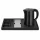 HOBBB Gentofte podnos + Køge H1266 Black rýchlovarná kanvica, 1,2 l – súprava