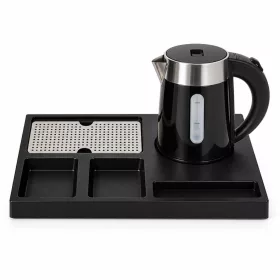   HOBBB Charlottenlund podnos + H1262 Black rýchlovarná kanvica, 0,6 l – súprava