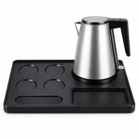   HOBBB Hadsund podnos + Holstebro H1206 Silver rýchlovarná kanvica, 1,2 l – súprava