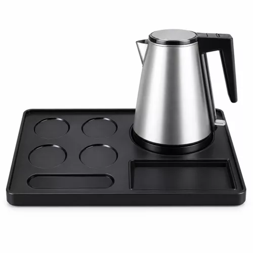 HOBBB Hadsund podnos + Holstebro H1206 Silver rýchlovarná kanvica, 1,2 l – súprava