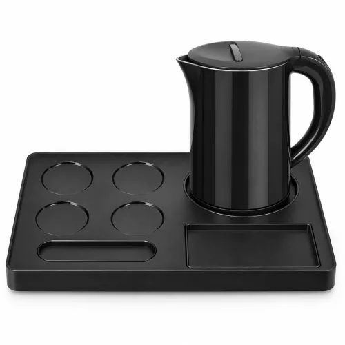 HOBBB Hadsund podnos + Køge H1266 Black rýchlovarná kanvica, 1,2 l – súprava
