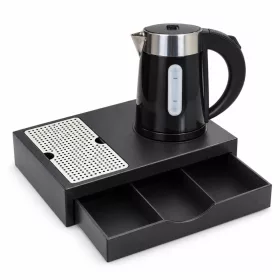   HOBBB Sæby podnos + H1262 Black rýchlovarná kanvica, 0,6 l – súprava