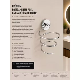 Prémiový nerezový košík na sušič vlasov