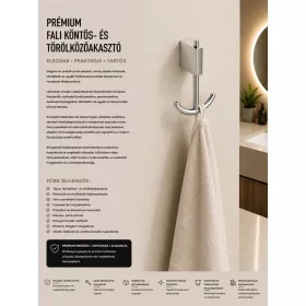 Prémiový nástenný háčik na župan a uterák