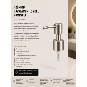 Prémiová nerezová pumpička – matné prevedenie