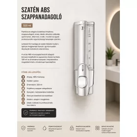 saténový ABS dávkovač mydla – 320 ml