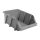 Plastový úložný box sivý 456x276x187 mm
