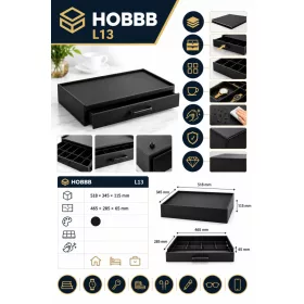 HOBBB Bogense podnos pre hostí, čierny