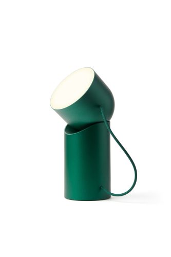 Prenosná LED lampa Lexon Orbe s pohyblivou hlavou - tmavo zelená