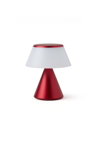 Lexon Luma S Mini nepretržite synchronizovateľná LED lampa - tmavo červená