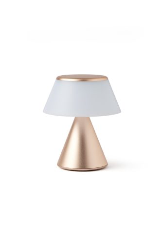 Lexon Luma S Mini nepretržite synchronizovateľná LED lampa - zlatá