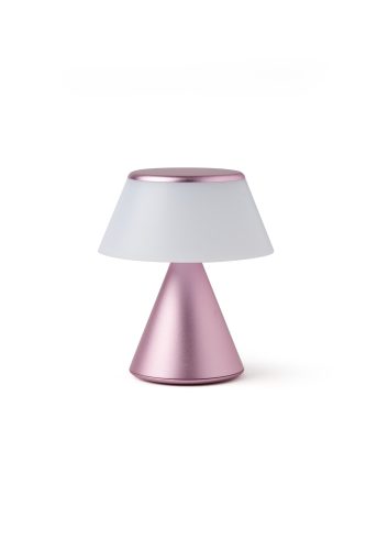 Lexon Luma S Mini nepretržite synchronizovateľná LED lampa - svetloružová