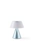 Lexon Luma L nepretržite synchronizovateľná LED lampa - svetlo modrá