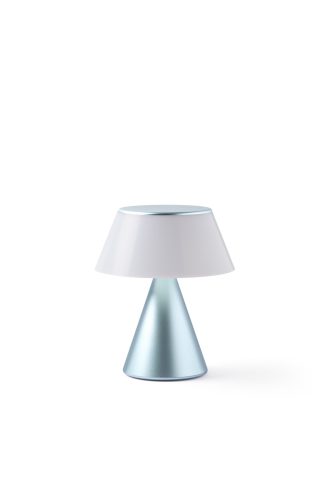 Lexon Luma L nepretržite synchronizovateľná LED lampa - svetlo modrá