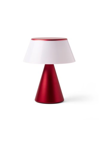 Lexon Luma XL nepretržite synchronizovateľná LED lampa - tmavo červená