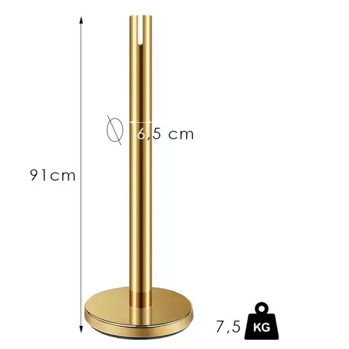 Zlatý zahradzovací stĺpik, 2.4m, bez pásky (NOA)