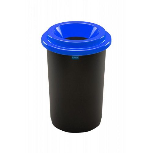 Plafor ECO kruhový, valcový odpadkový kôš 50L čierno/modrý