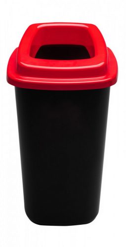 Plafor Sort selektívny zberač odpadu, smetný kôš 45L čierno/červený
