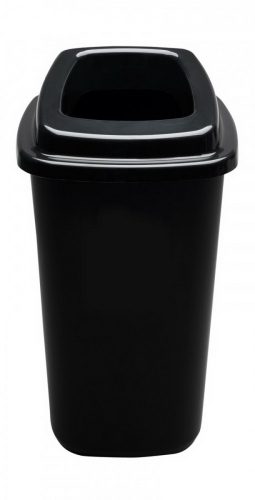 Plafor Sort selektívny zberač odpadu, smetný kôš 45L čierno/čierna