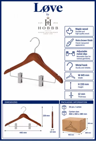 HOBBB Løve vešiak, retro