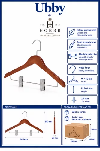 HOBBB Ubby vešiak, retro