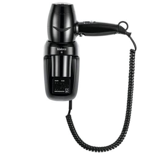 Valera Excel 1600 Shaver Black Nástenný fén s objímkou ​​na holiaci strojček