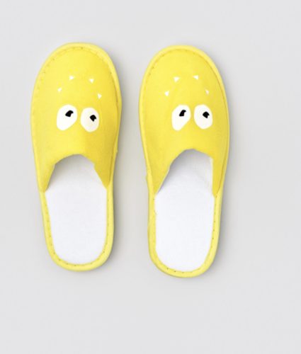 Smiling Velúrové uzavreté papučky pre deti, veľkosť 24cm