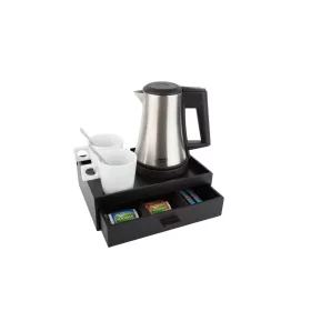   Btray Smart podnos + Star rýchlovarná kanvica, 0,5 l + 2 biele šálky – súprava